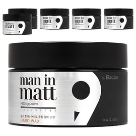 Elastine Men in Matt Hard Hair Wax, 80g, 6 pieces / 엘라스틴 맨인매트 하드 헤어왁스, 80g, 6개