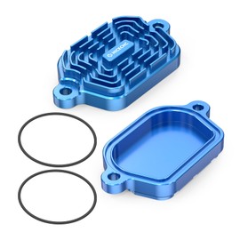 NICECNC NICECNC Aluminium Finned Valve Covers Compatible with Suzuki DR650SE 1996-2024DR650S 1996-2024, Blue