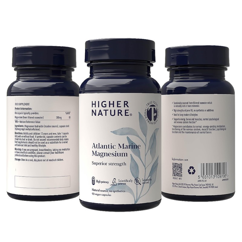 Higher Nature - Atlantic Marine Magnesium 300mg - Natural Source