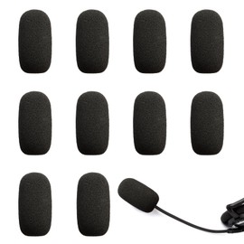10-Pack Lavalier Microphone Foam Covers – 1.4" Windshields for Wireless Lapel Mics – Noise-Reducing Windscreens for Interviews, Podcasting, Vlogging, Video Recording