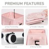 CHICVITA Slim Laundry Hamper with Wheels 75L, Collapsible Rolling Laundry