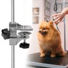 Pet Grooming Table Arms Clamp, Aluminum Fixture Fixation Clip, Adjustable