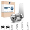 shinfly Cabinet Lock 25mm Comes with 5 Different Lock Plates,