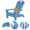 LUOZZY Miniature Beach Chair Figurines Nautical Beach Chair with Starfish
