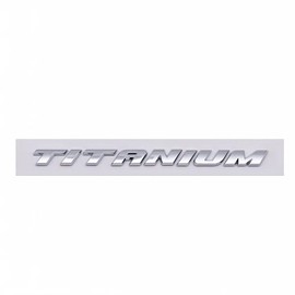 One Pc Titanium Rear Trunk Cars Trucks Rear Liftgate Badge Emblem Decal Nameplate (Silver)