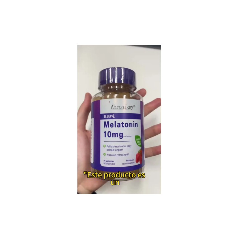 Melatonina 10 Mg Sabor Fresa 180 Gomitas Ayuda Para Dormir