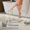 Sumerflos Acrylic Round Corner Shower Stool for Inside Shower -