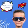 ShadyVEU Spider Web - anteojos de sol redondas para niños,