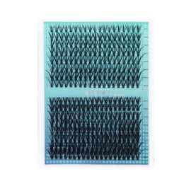 Lash Clusters DIY Eyelash Extension 320PCS, 0.07 C Curl 9-16MIX 20D 30D Wispy Fluffy Cluster Lashes Extension, Individual DIY Single Lashes Cluster Extensions for Eyelash Extensions Beginners