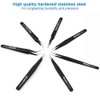 MMOBIEL 7 x Industrial Precision ESD Tweezers Anti-Static Stainless Steel