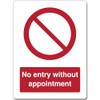 Red Circle Prohibited Act Metal Sign For Office Work Site