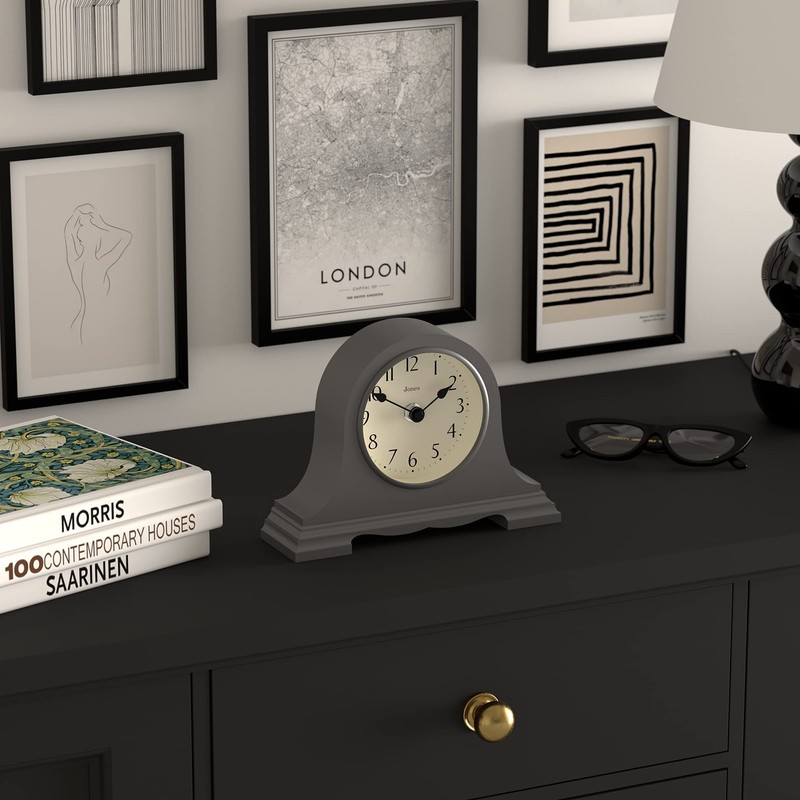 Jones Clocks® Speakeasy Mantel Clock - Traditional/Classic Design - Bedroom