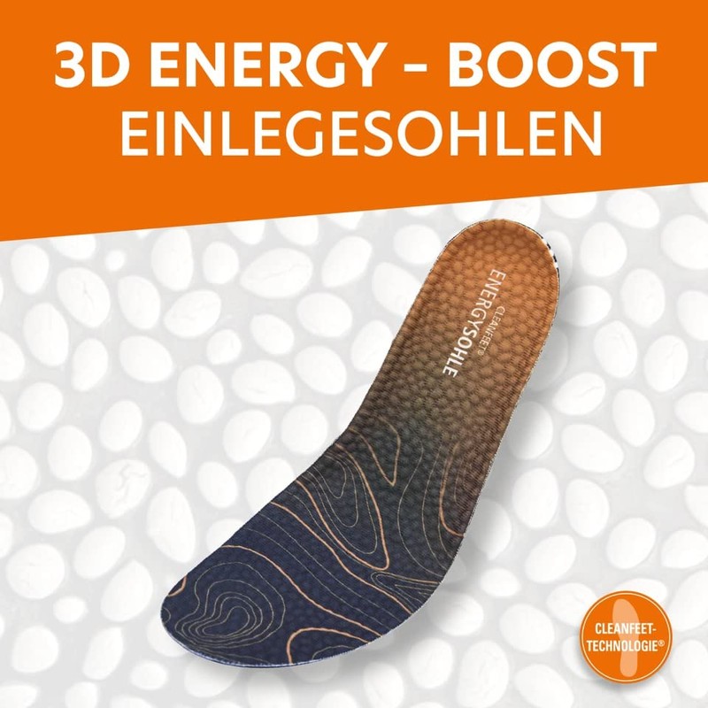 Aktiv Energy Insole with Cleanfeet Technology 100% Natural (42-46)
