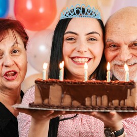 Vovii 60th Birthday Sash and Blue Tiara - Gifts and Decorations for Women - Happy Birthday