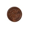 12 Gauge Stamp Design Full Grain Leather Coasters - 4"