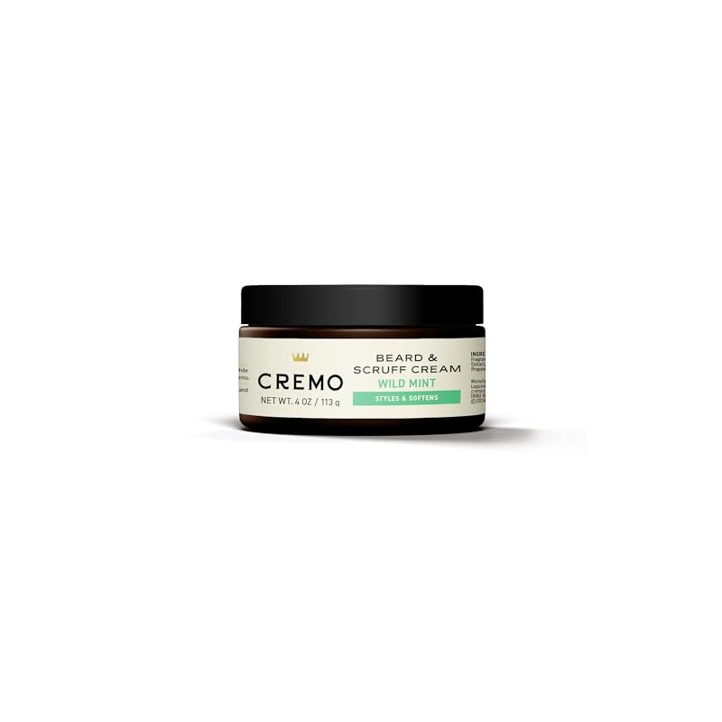 Cremo Beard & Scruff Cream, Mint Blend 4 oz