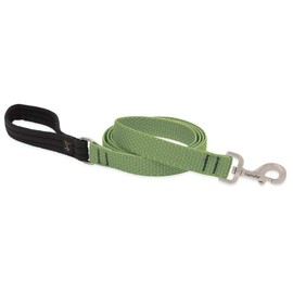 LupinePet Eco 1" Moss 6-foot Padded Handle Leash for Medium and Larger Dogs