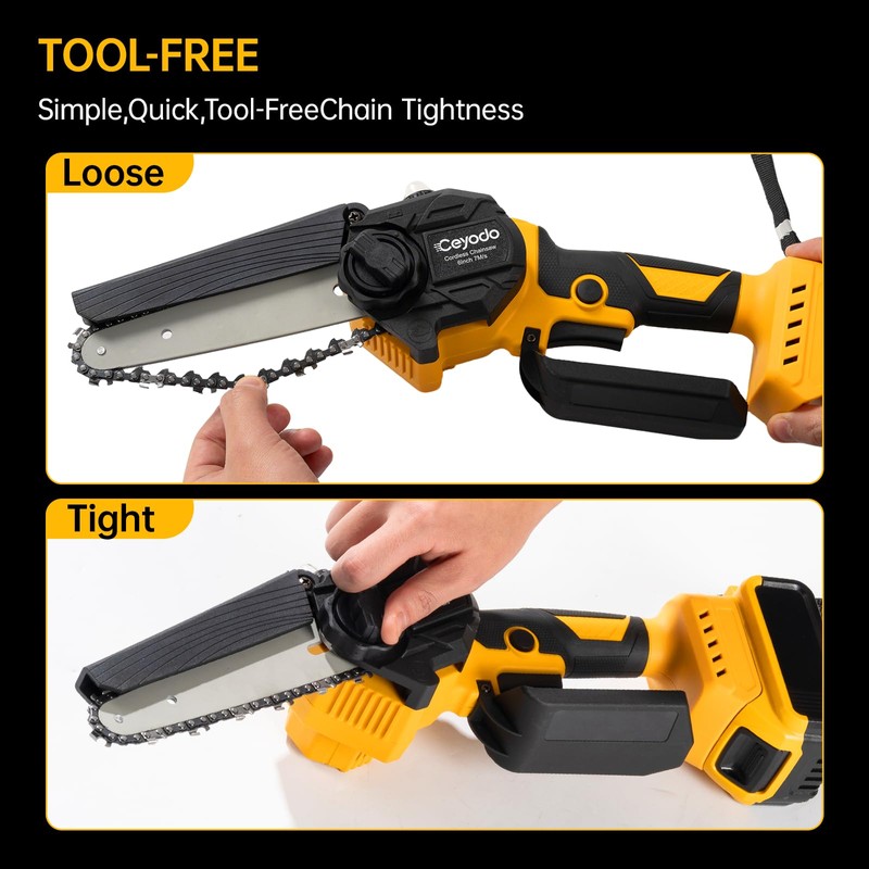 Mini Chainsaw Cordless Compatible with Dwt 20V MAX, 6 Inch