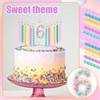 Birthday Numbers Candles, Macaron Number Candles 0-9 Sweet Princess Numeral