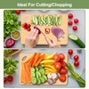 KIMIUP Bamboo Chopping Board, Bamboo Chopping Boards for Kitchens Cutting
