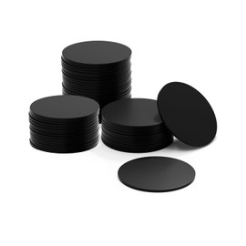 YUGUOCHENG NTAG215 NFC Tags, Set of 50, Coin Type Cards, Diameter 1.0 inches (25 mm), 504 Bytes, Waterproof Design, Amiibo Compatible, Can be Linked to Shortcut Apps, Round NFC Coin, Rewrittable, Multipurpose Tag, Smartphone Connection, Black