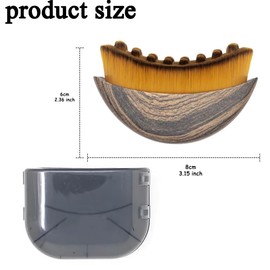 Lymphatic Contour Face Brush, Lymphatic Drainage Massager for Face, Chin & Jawline Sculpting, Dry Brushing Face Brush with 6 Claw Meridian Massage Comb for The Skin Care and Relieve Fatigue (Brown)