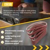 CoCud 1-1/8 x 21 Inch Sanding Belt, 15 Pcs 80