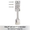 BRINKS Commercial - 4" Kick-Down Door Stop, Satin Chrome Finish