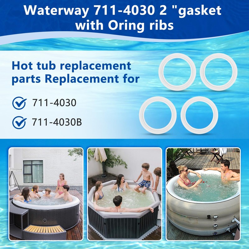 2" Spa hot tub Heater Gasket 711-4030B Replacement Oring for