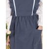 TOWYYO Women's Apron, Cute, Stylish, Frill, Pocket, Shoulder Bag, Kitchen,