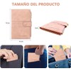 Funda para Pasaporte, Porta Pasaporte con Blindaje RFID,Rosa