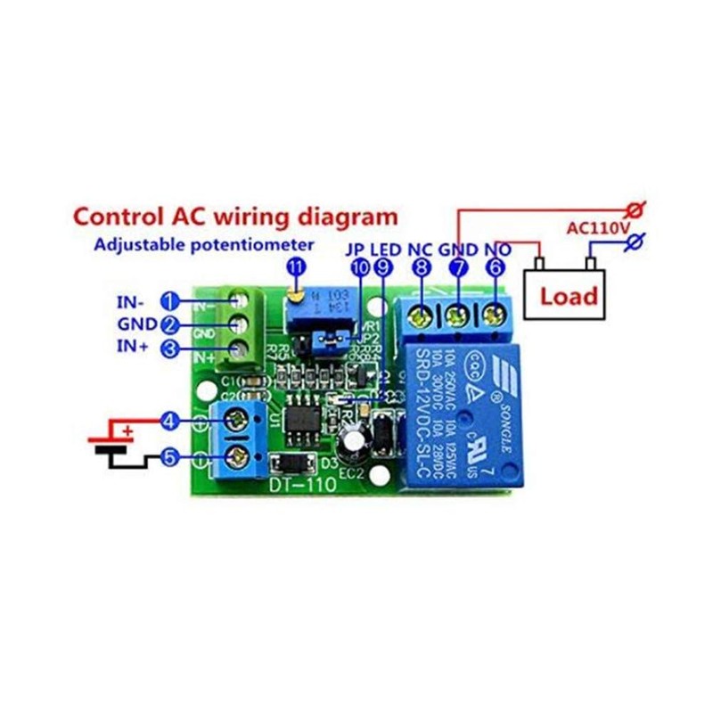 Taidacent LM393 Voltage Comparator Relay Module 1 Channel / 1CH