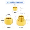 ERGAOBOY Brass Compression Pipe Fitting, 12 mm Pipe OD X