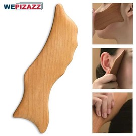 나무 돌고래 타입 얼굴 및 바디 마사지 도구, 너도밤나무 구아샤, 가정용 더 건강한 신체 순환 촉진 Wooden Dolphin Type Face and Body Massage Tool, Guasha Scraper, Home Health Promoter for Better Blood Circulation
