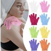 2 Guantes De Ducha Exfoliantes Para Hombre Y Mujer (Blancos,