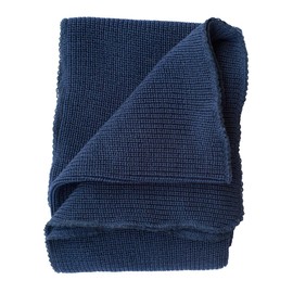 Lilano, Thick Baby Blanket, 100% Wool (kbT), 90 x 85 cm (Navy), navy