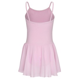 tanzmuster ® Maggie Girls' Sleeveless Ballet Dress Made of Soft Cotton with Chiffon Skirt for Children's Ballet, lightpink