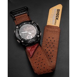 24mm Watch Band Strap for Casio GA-2000 PRG-600/650 PRW-6600, Super Rugged Nylon Sports Strap
