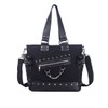 NACZHLOVELL Women's Tote Bag, Shoulder Punk with Rivets, Handbag, 2-Way,