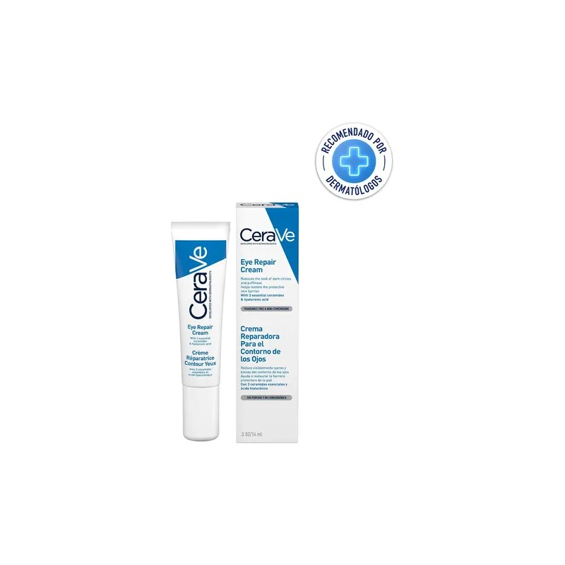 Crema Reparadora Cerave Contorno De Ojos Niacinamida 14 Ml