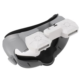 VR Cooling Fan Face Pad, Knob Adjustable Comfortable Protein Leather and Sponge Replacement VR Cooling Face Pad for Relieving Hot Air, Denashv538oemcx0