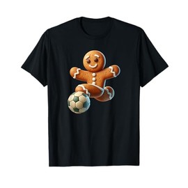 Gingerbread Man Kicking a Soccer Ball T-Shirt