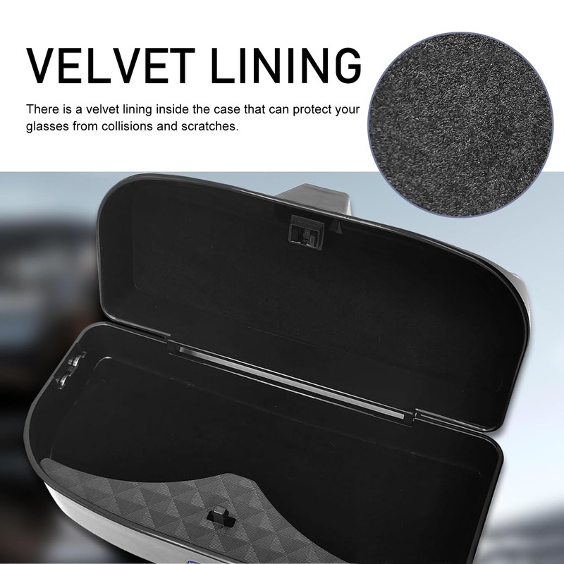 Arwrilt 1 PC Car Sun Visor Sunglasses Case, 6.7" x