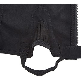 Covalliero Unisex's Classic Stretch Mini Chaps-Black, Small