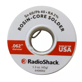 RotoMetals Standard rosin core solder is great for soldering electrical components, wiring