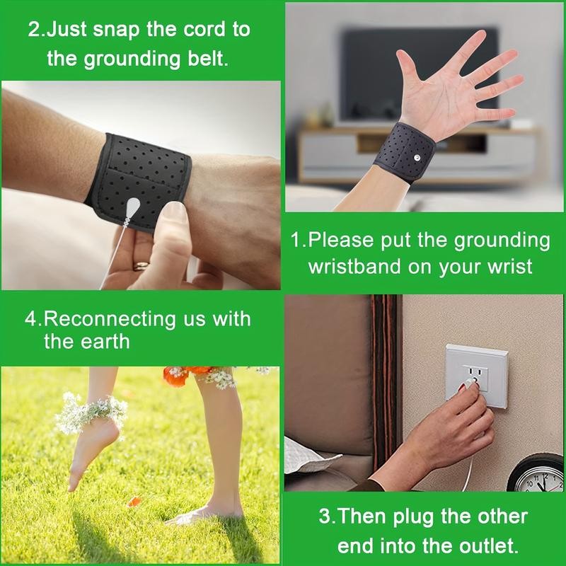 Grounding Strap, Grounding Wristband Protection for Men and Women, Grounding