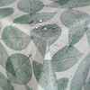 Oilcloth Tablecloth Small Leaves Green Rectangular 100 x 140 cm