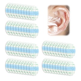 60pcs Ear Covers for Shower Waterproof Ear Stickers Ear Patches Protection Clear Earring Covers for Swimming Surfing Snorkeling Water Sports Breathable Ear Cover for Baby Kids Adults