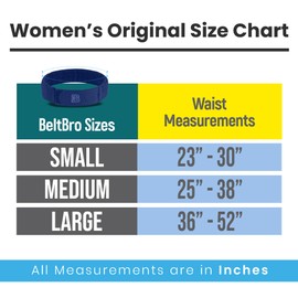 BeltBro Women's Blue 2-Small No Buckle Elastic Belt — Fits 1 Inch Belt Loops, Comfortable and Easy To Use
