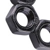 Nut M3 Black, Pack of 100 Threaded Hex Nuts Carbon
